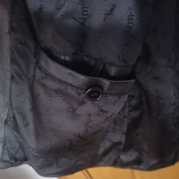 Womens Black Leather Jacket Size M Wilsons Maxima - Picture 2 of 10